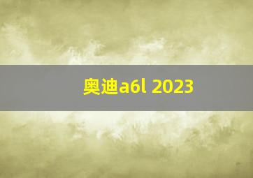 奥迪a6l 2023